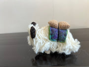 Felt yak toy in white color