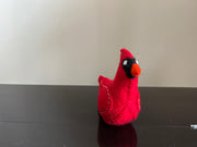 Felted Cardinal Bird