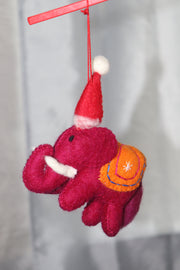 Xmas Elephant Ornament