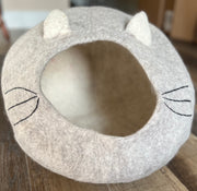 Felted cat cave