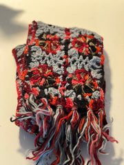 Hand knitted Hemp colorful woolen Scarf
